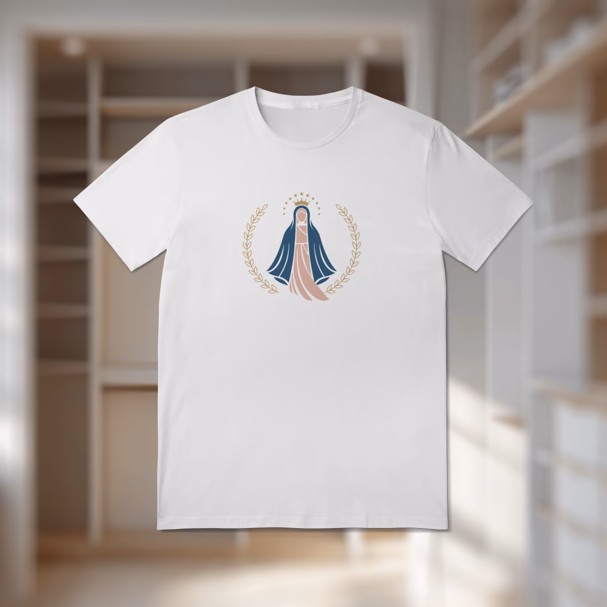 Camiseta Tradicional Quality Virgem Maria