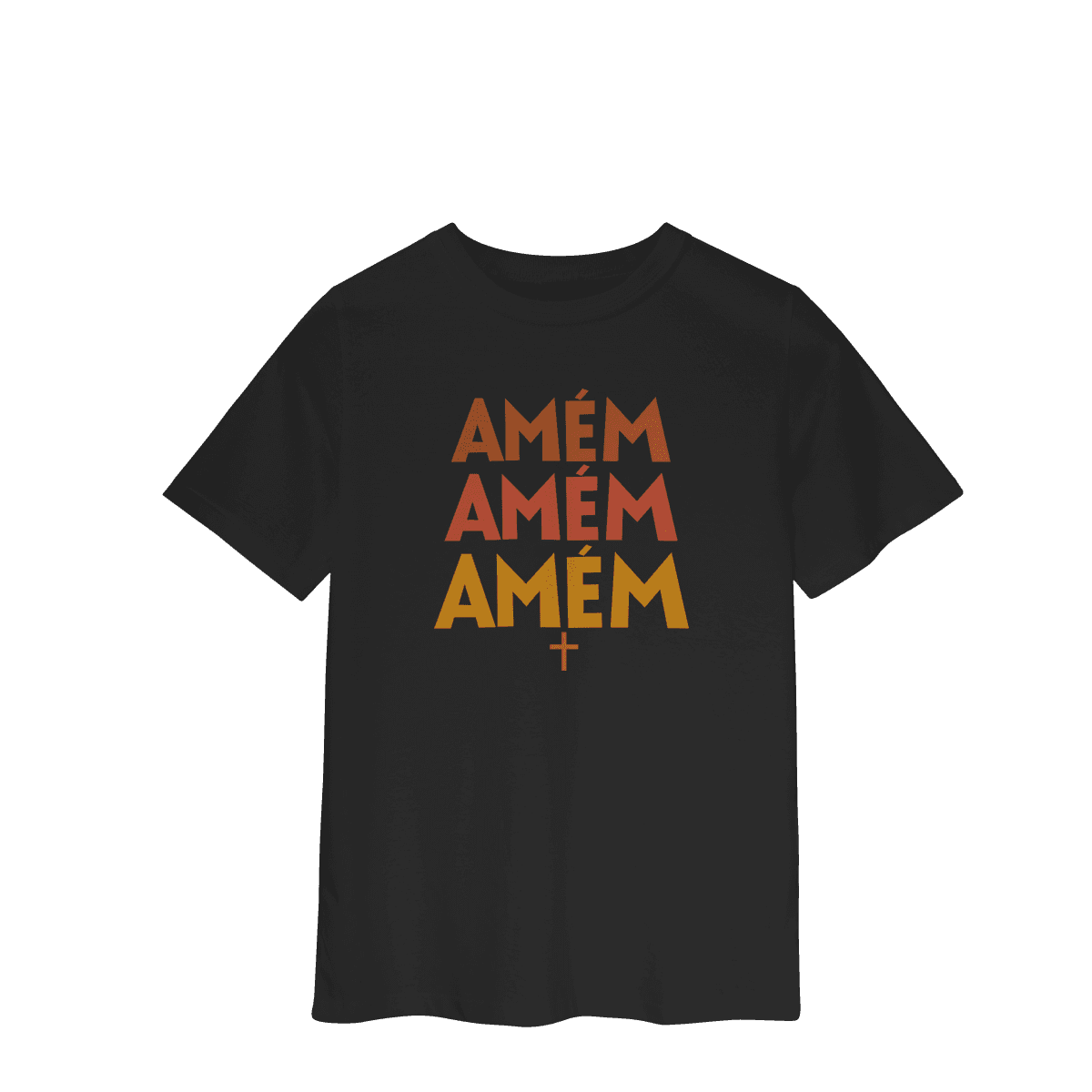 Camiseta Infantil (2 a 8) Amém, Amém, Amém